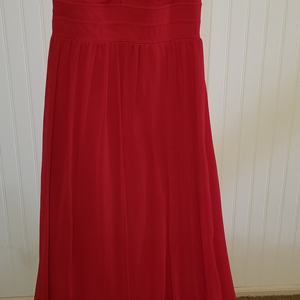 Long red formal dress